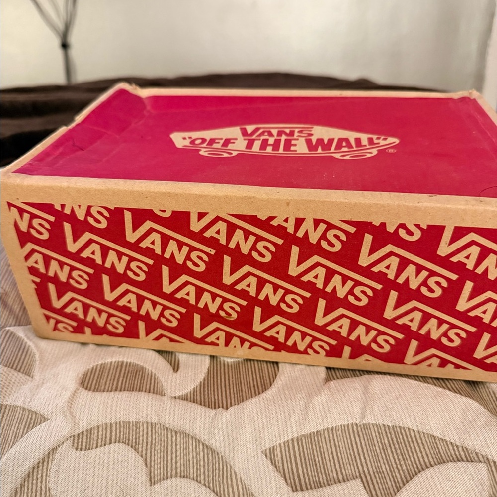 Vans Red and White Shoe Box